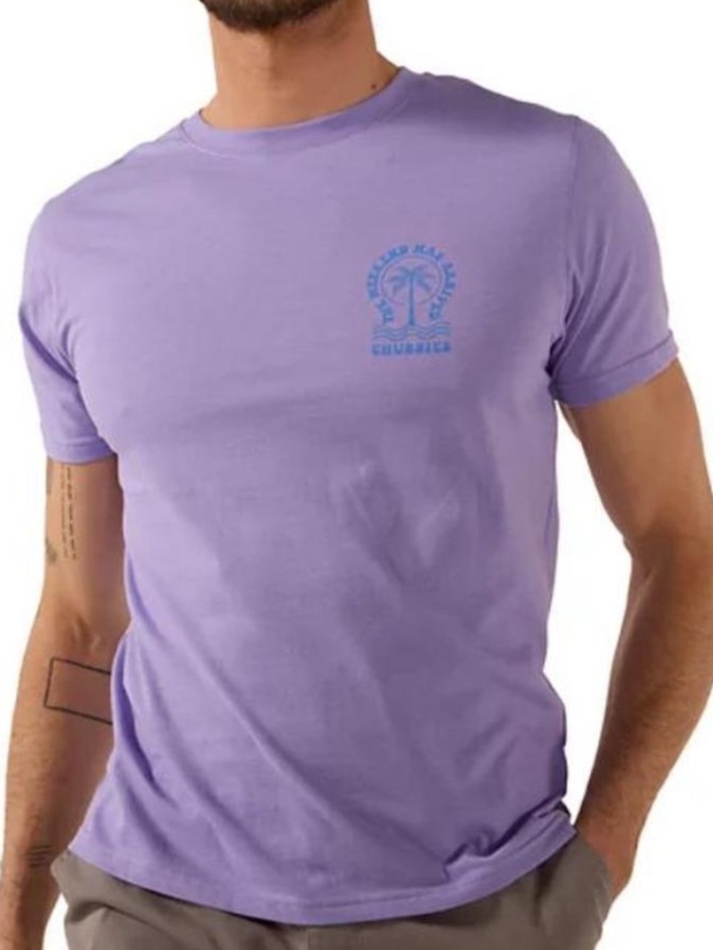 Chubbies “Keep Calm” Graphic T-Shirt Light Purple - Medium